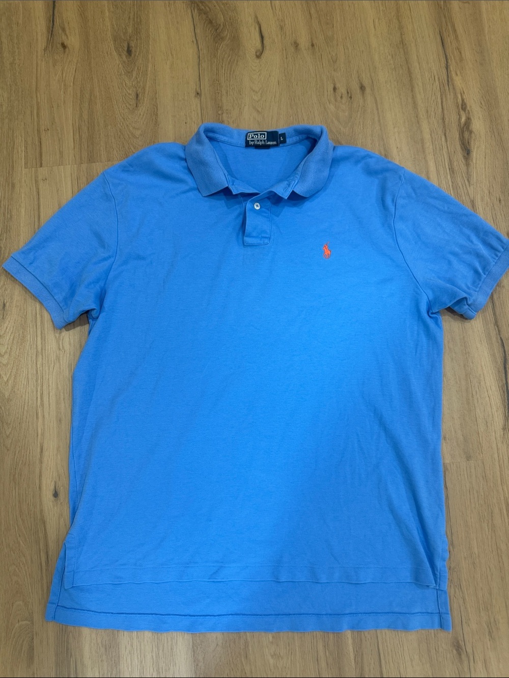 Polo by Ralph Lauren Blue Polo with Orange Logo